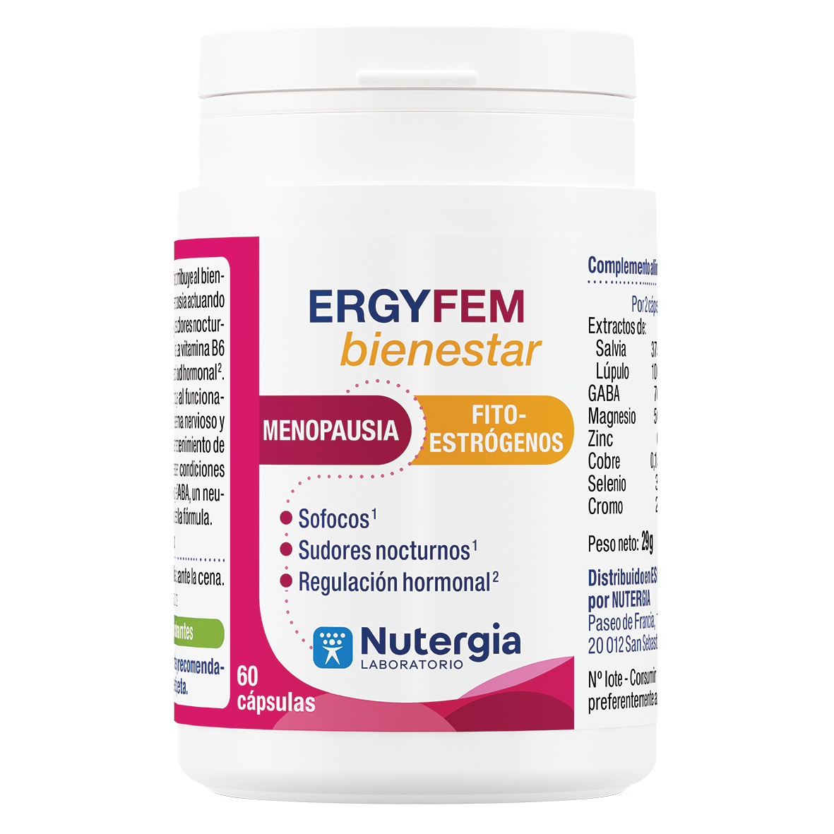 ERGYFEM BIENESTAR - Alivio natural durante la menopausia